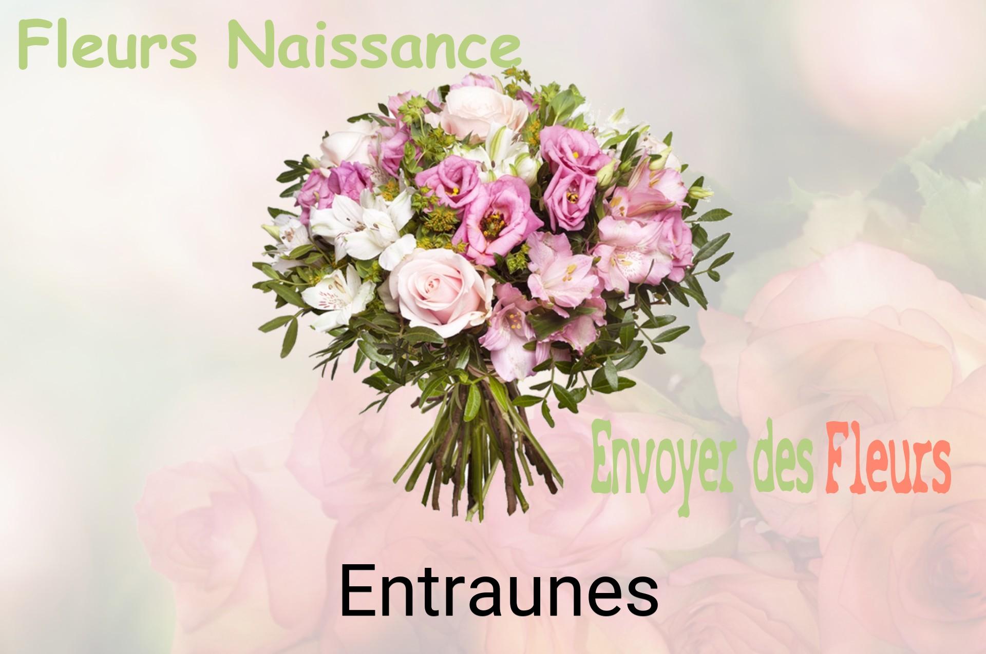 Bouquet de fleurs de naissance livré à Entraunes